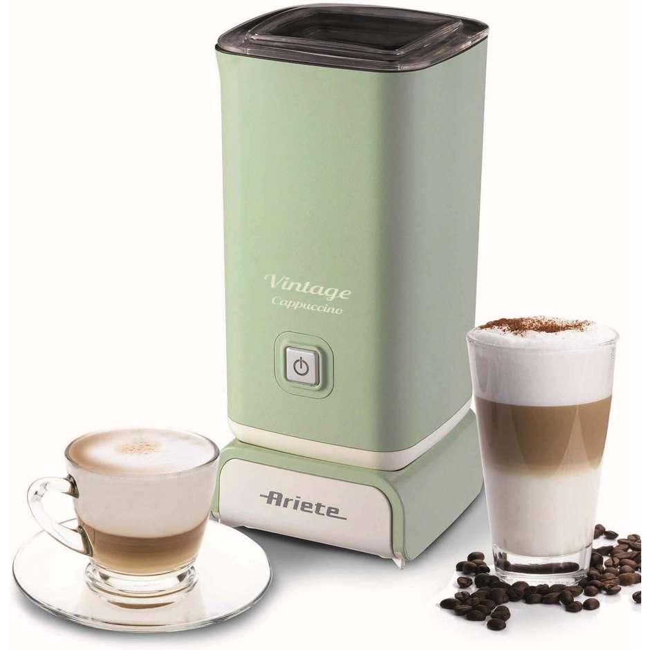 Ariete 2878 Cappuccinatore Vintage Montalatte Elettrico 500 W Schiuma Calda e Fredda Verde