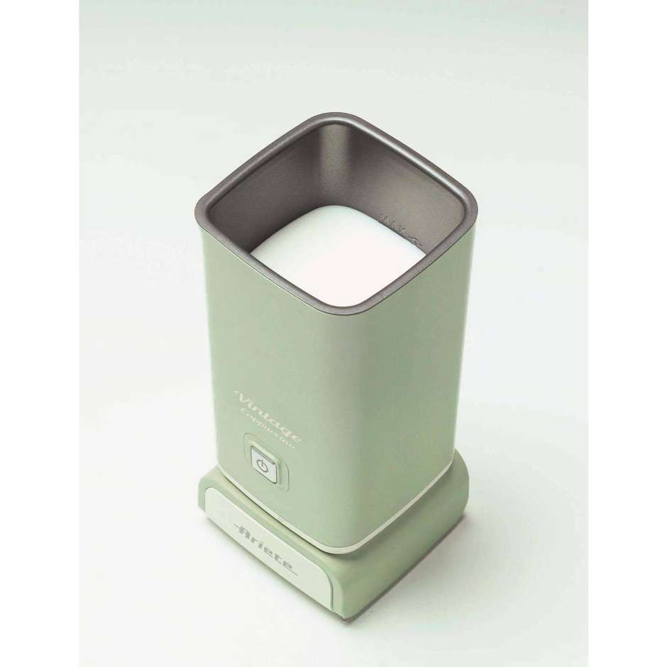 Ariete 2878VERDE Cappuccinatore Montalatte Vintage, 500 W, Caldo e Freddo, 250 ml, Verde