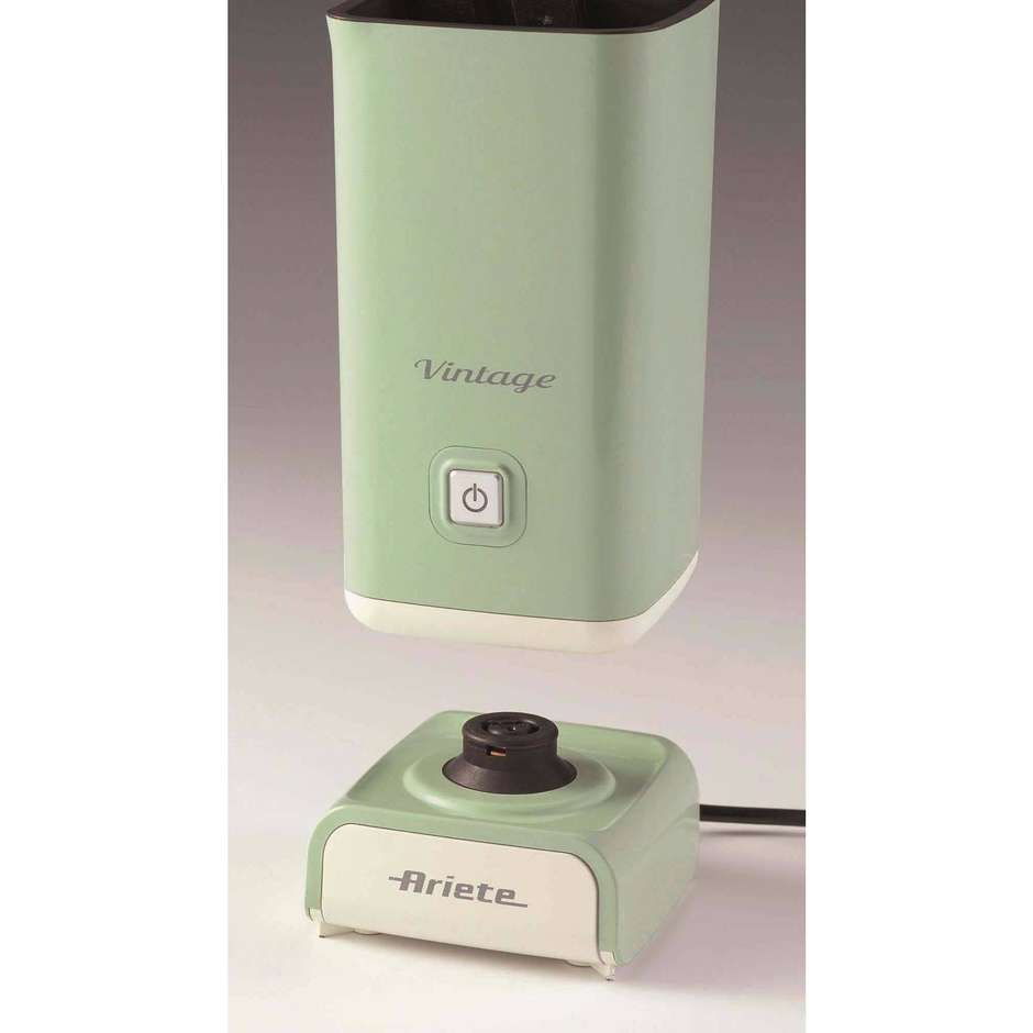Ariete 2878VERDE Cappuccinatore Montalatte Vintage, 500 W, Caldo e Freddo, 250 ml, Verde