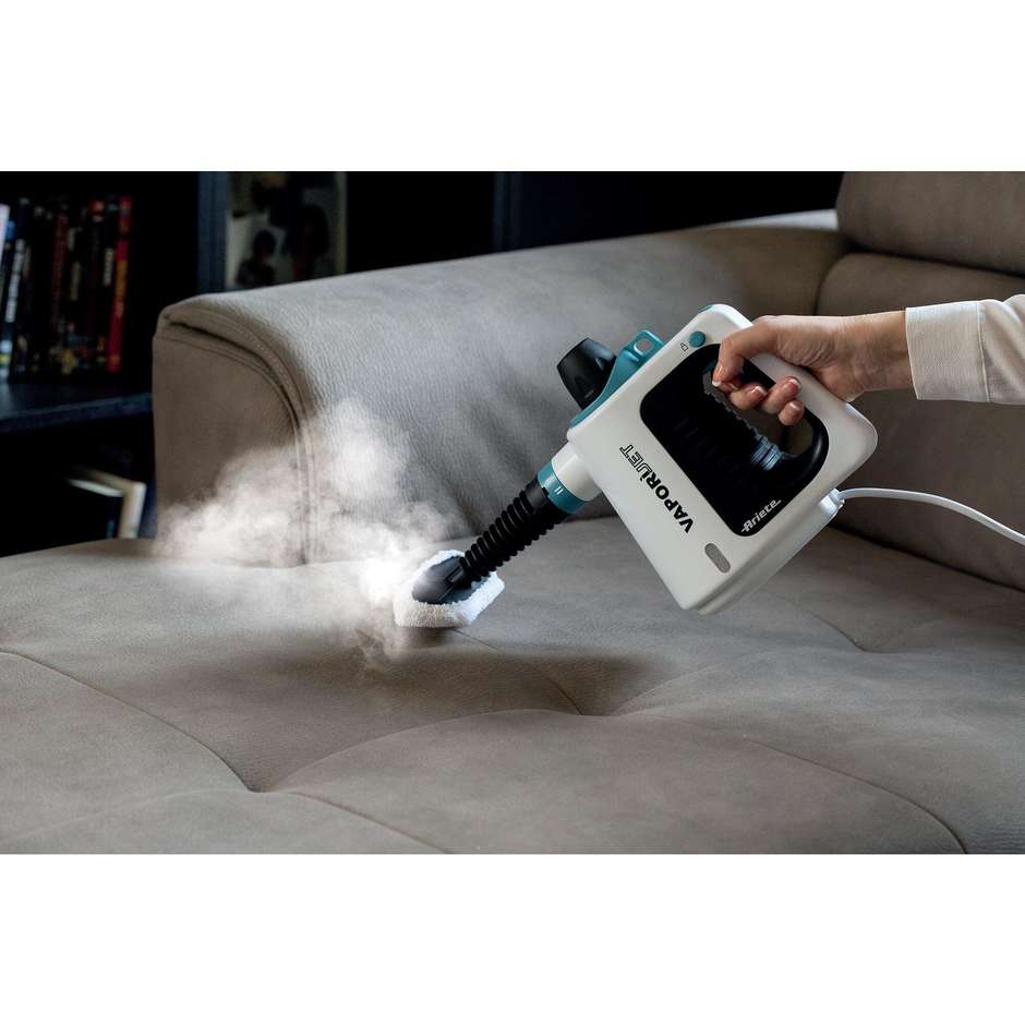 Ariete 4137 Vaporì Jet Pulitore a Vapore Portatile 1050 W 0,25 L Nero/Turchese/Bianco
