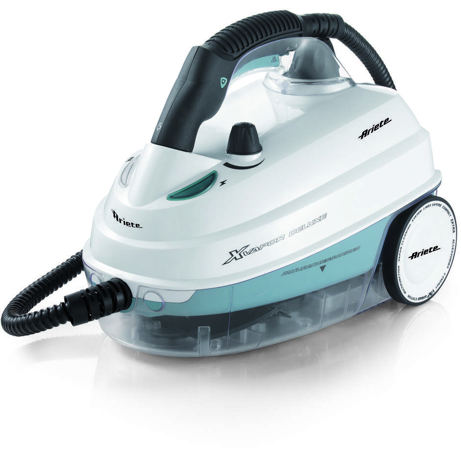 Ariete 4146 Xvapor Deluxe Pulitore a Vapore a Traino 1500 W Bianco e Azzurro
