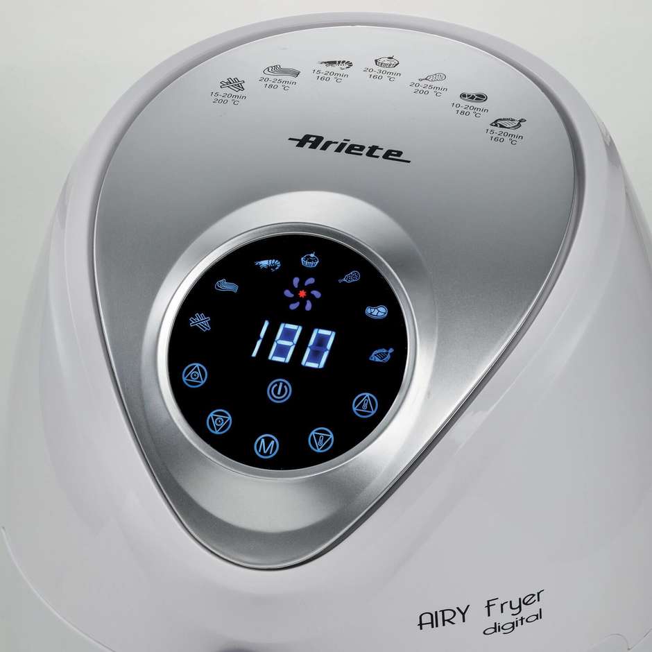 Ariete 4616 Airy Fryer Digital Friggitrice ad aria 3,5 L, 1.300 W, bianca