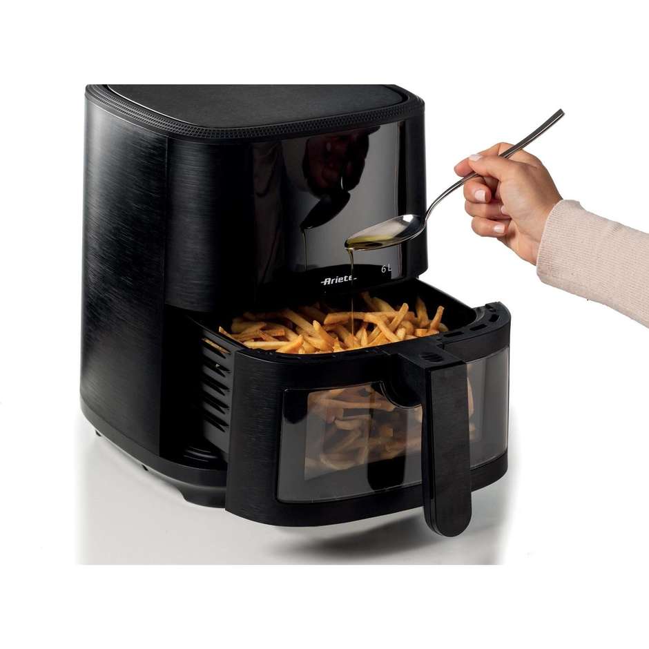 Ariete 4626 Friggitrice ad aria Capacita 6 Lt Potenza 1300 W 8 programmi Colore Nero