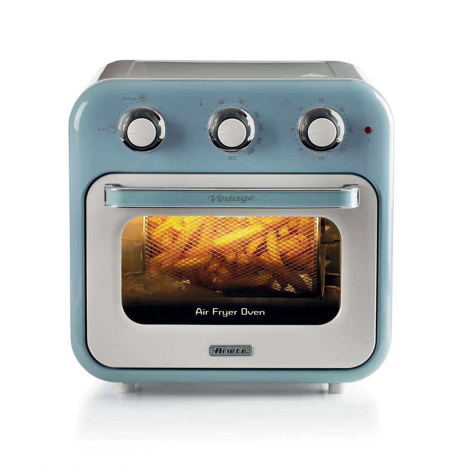 Ariete 4632/05 Friggitrice ad Aria + Forno Vintage 16L Blu