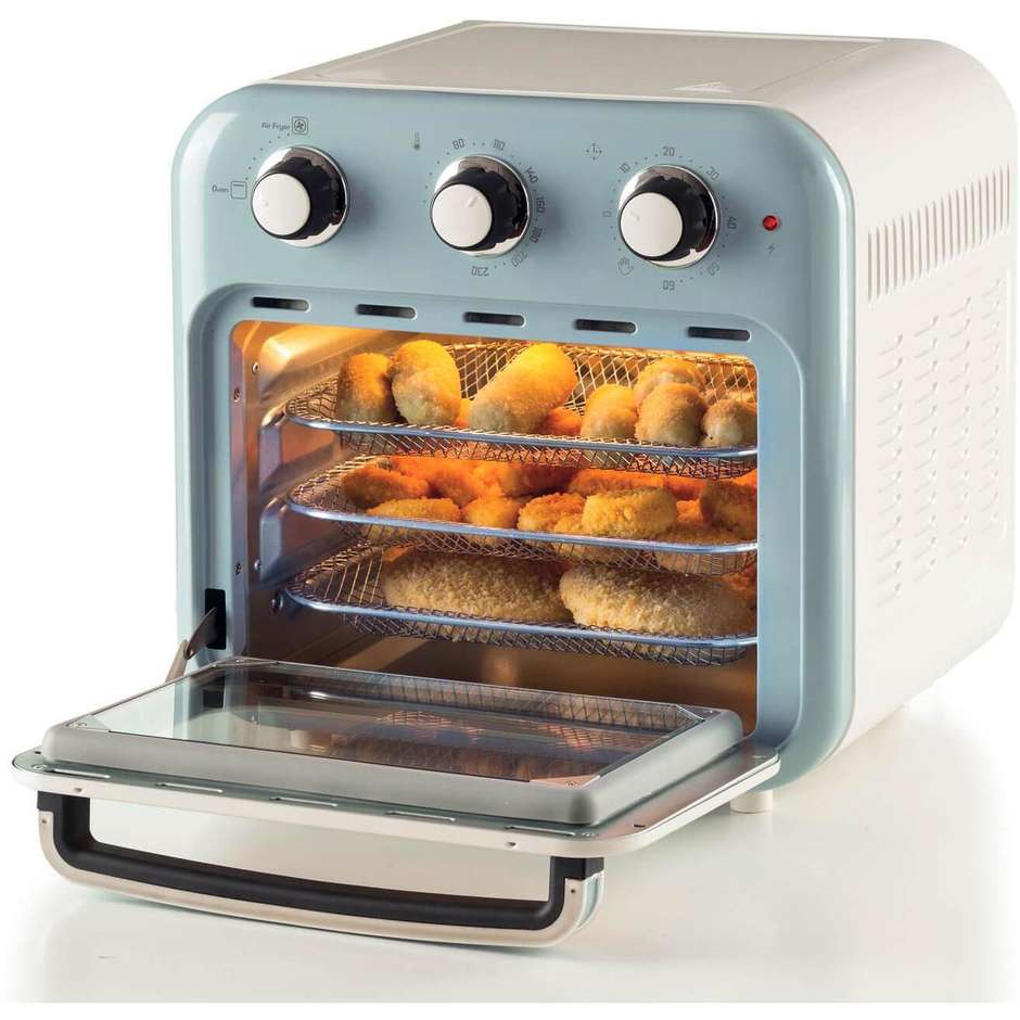 Ariete 4632/05 Friggitrice ad Aria + Forno Vintage 16L Blu