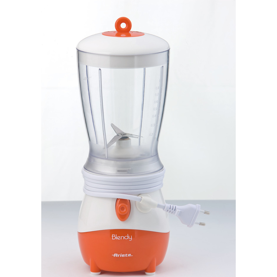 Ariete 570 Blendy Orange frullatore con macinacaffè potenza 250 Watt colore bianco e arancione