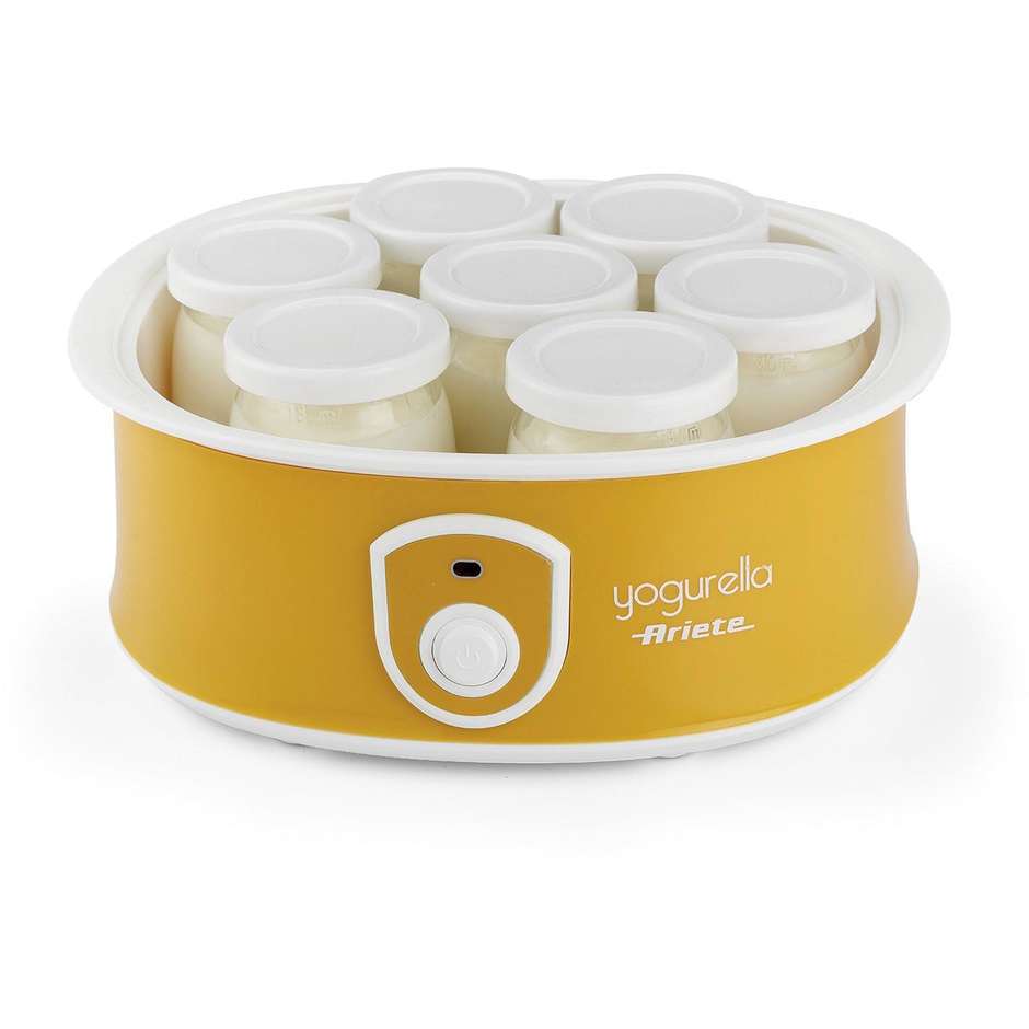 Ariete 617 Yogurella Yogurtiera Capacitàà 1,3 L 7 Vasetti 20 W colore Giallo,Bianco