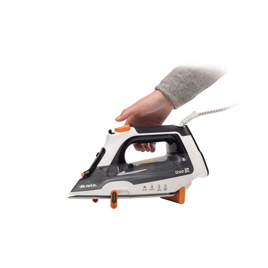 Ariete 6190 Step UP Ferro da stiro a vapore piastra ceramica Ultraglide 2400W grigio/nero