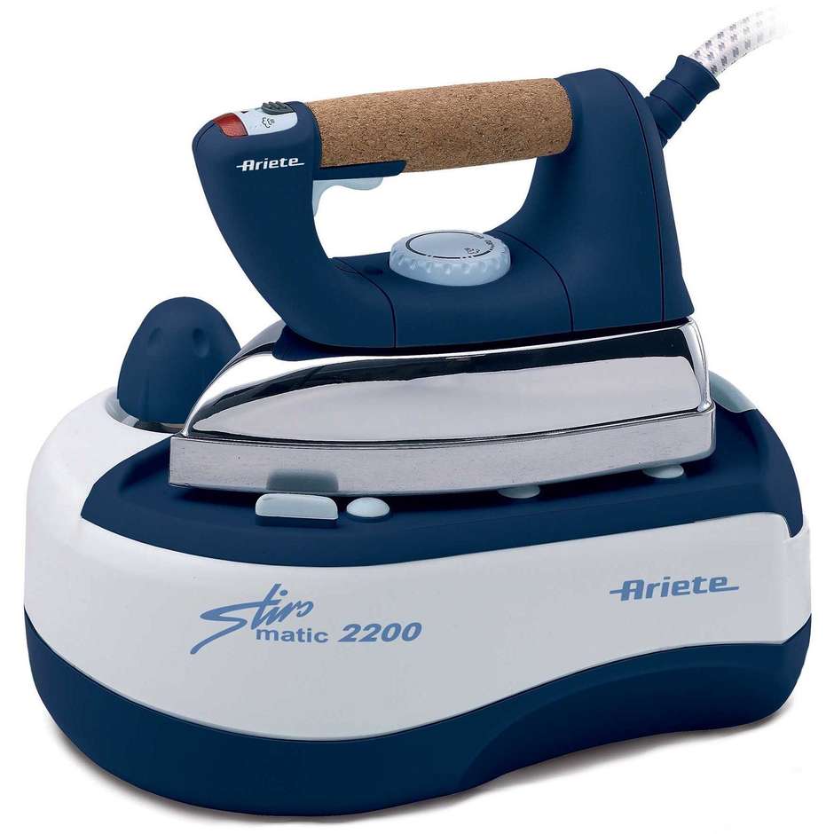 Ariete 6257 Stiromatic 2200 Ferro da stiro con caldaia potenza 2000 Watt colore Blu, Bianco
