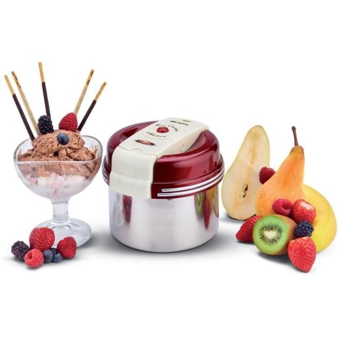 Ariete 630 Frozen Ice Cream gelatiera ricaricabile 1 Kg colore rosso, inox,  bianco - Preparazione Cibi Yogurtiere e Gelatiere - ClickForShop