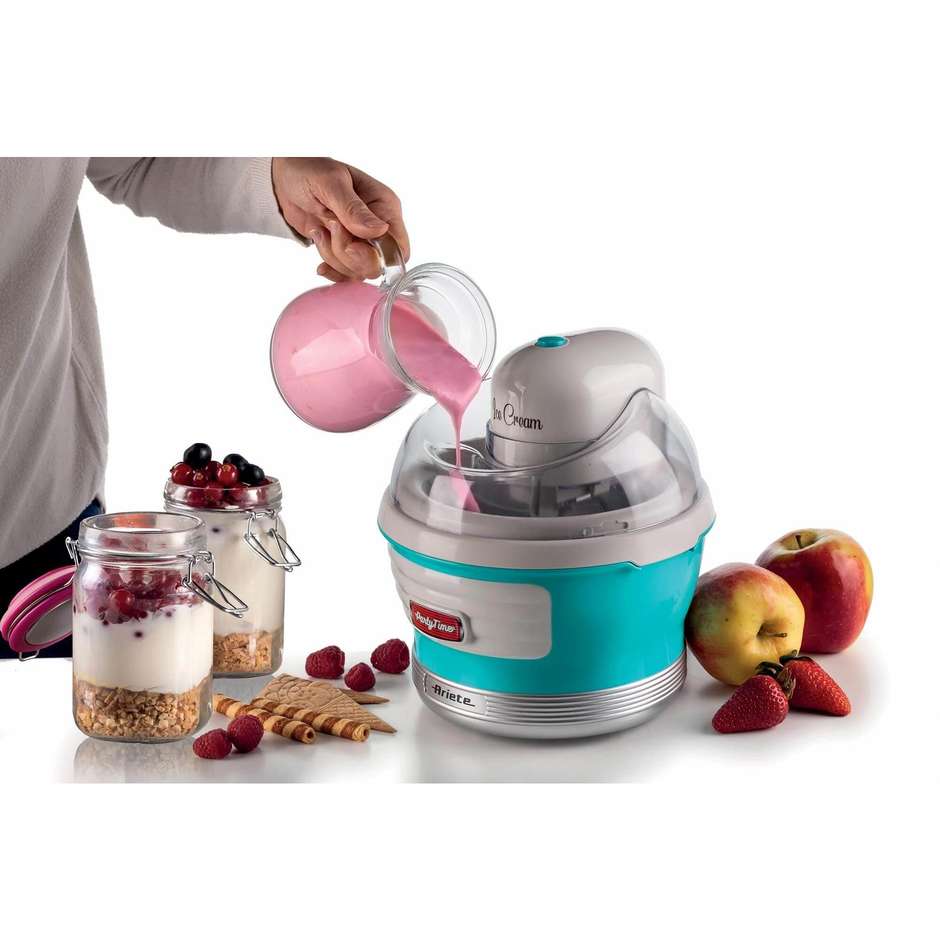 Ariete 643 Macchina per fare il gelato Potenza 12 W Capacitàà 1,5 Colore Azzurro