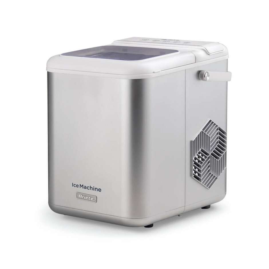 Ariete 651 Ice Machine Macchina per Ghiaccio Portatile 12 kg/24h Acciaio Inox