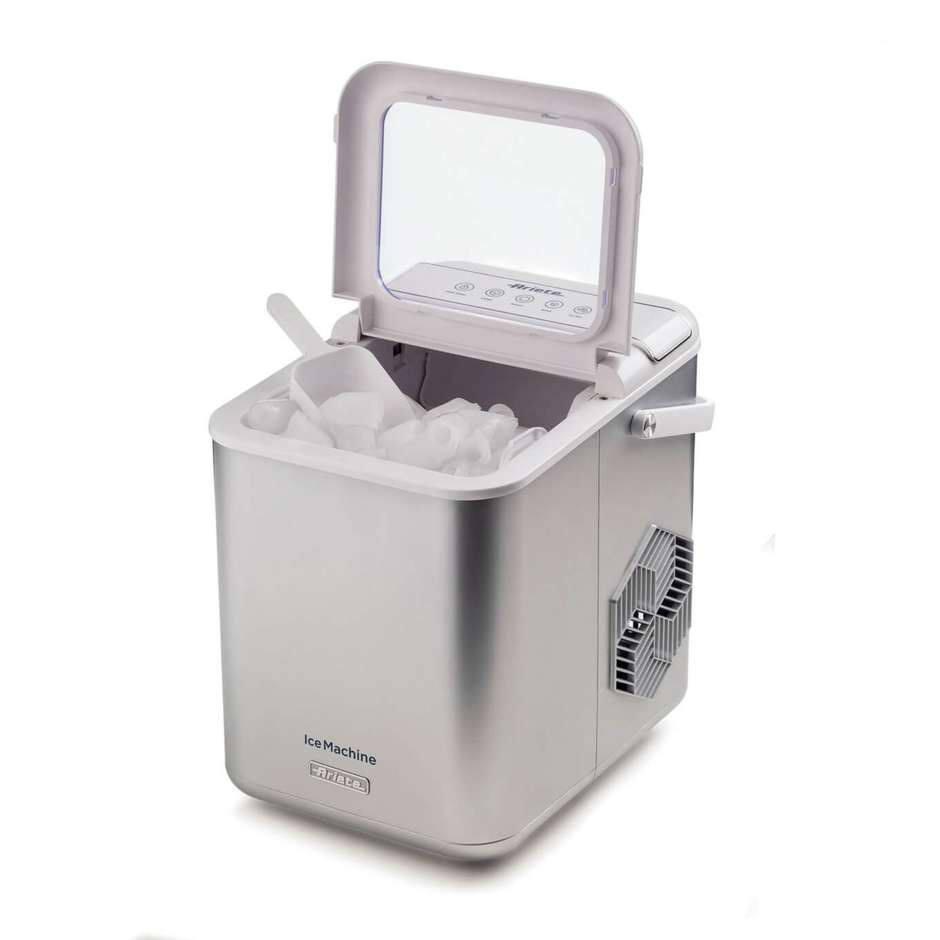 Ariete 651 Ice Machine Macchina per Ghiaccio Portatile 12 kg/24h Acciaio Inox