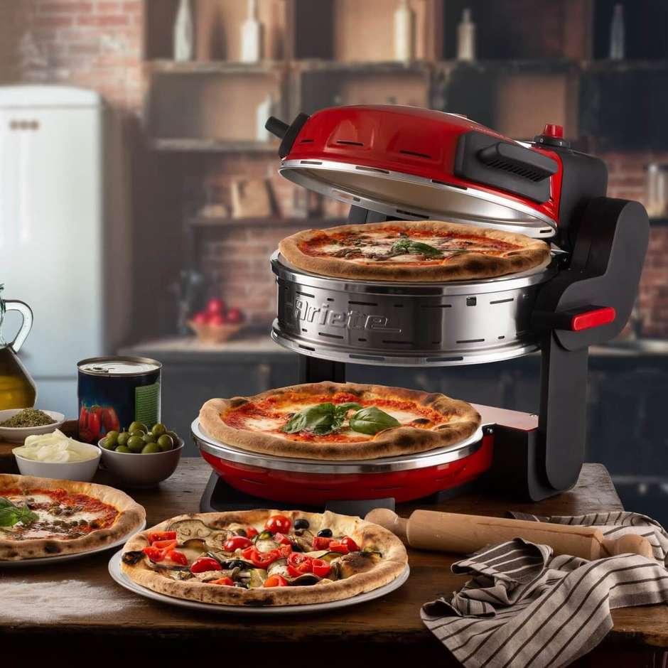 Ariete 927 Pizzeria Forno Pizza Elettrico 2300W 2 Pizze 32cm Rosso