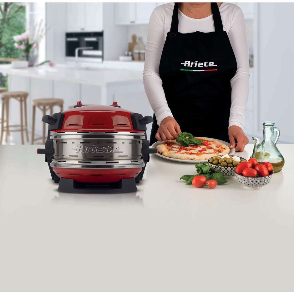 Ariete 927 Pizzeria Forno Pizza Elettrico 2300W 2 Pizze 32cm Rosso