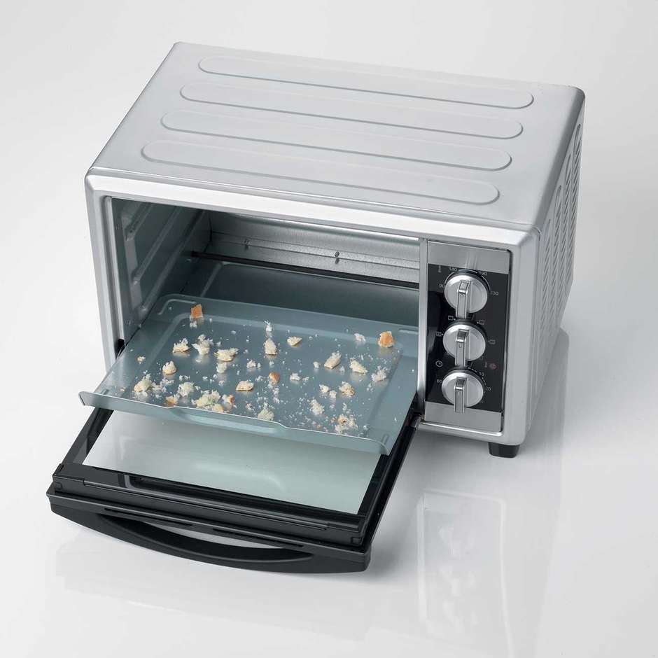 ARIETE 984 Bon Cuisine 250 Forno Elettrico da Tavolo 25 L 1500 W con Convezione e Grill, Nero e Argento