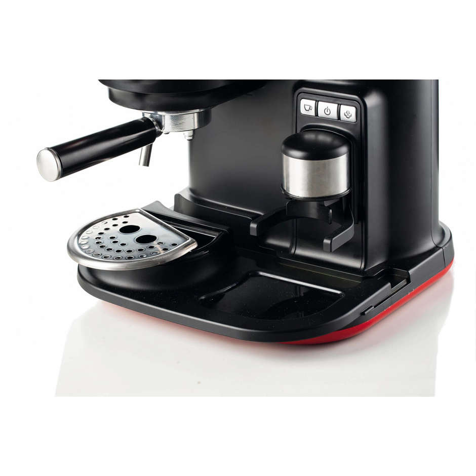Ariete Moderna 1318/00 Macchina per espresso con macinacaffè, 15 bar, rossa