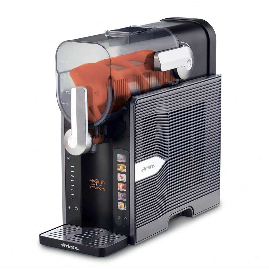 Ariete MySlush & IceCream 655 Gelatiera con Compressore 2,6 L 200 W Acciaio Inox
