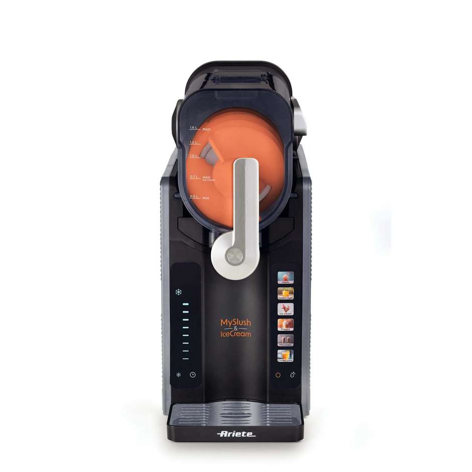 Ariete MySlush & IceCream 655 Gelatiera con Compressore 2,6 L 200 W Acciaio Inox