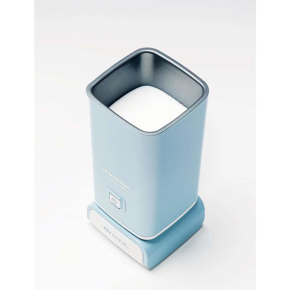 Ariete Vintage 2878 Cappuccinatore Montalatte Elettrico 500W Schiuma a Caldo e a Freddo 140ml Azzurro