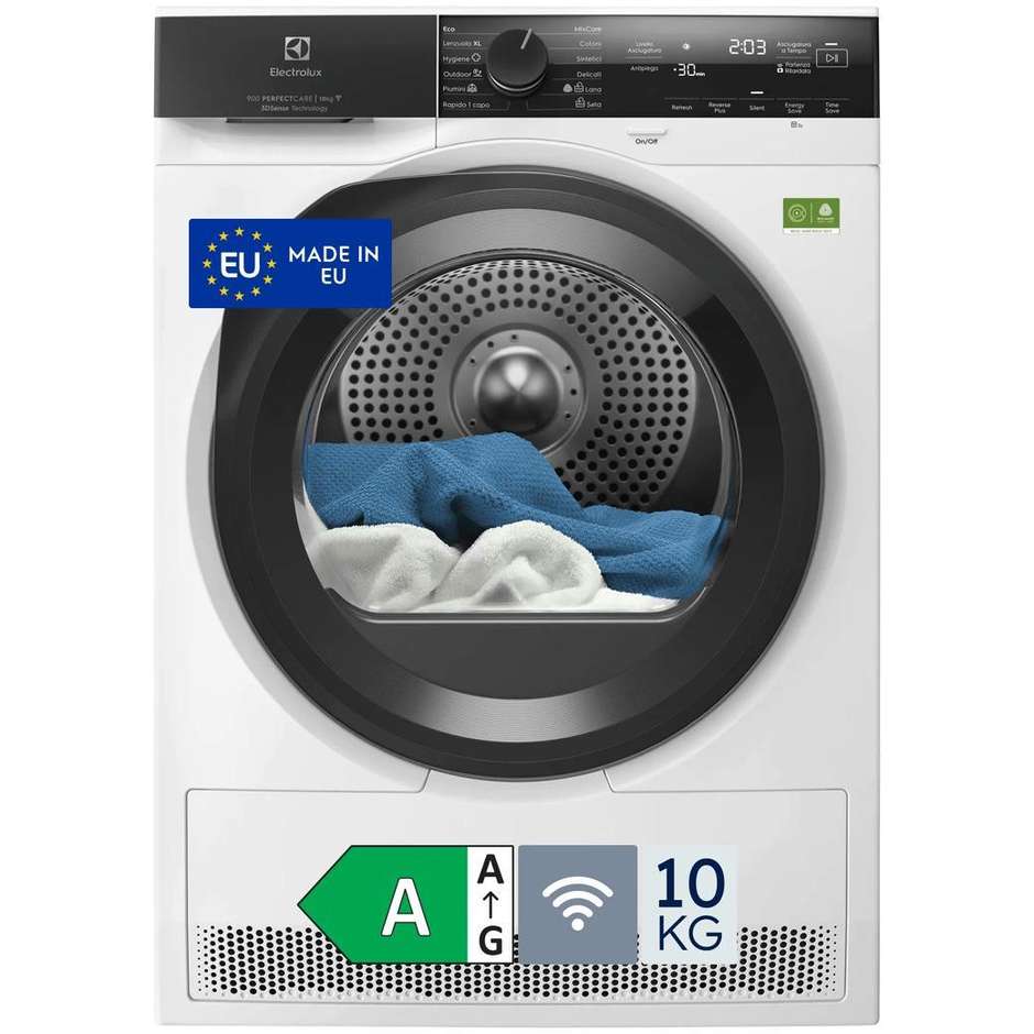 asciug 10kg a (ab) inv w.green wifi oblo nero sel