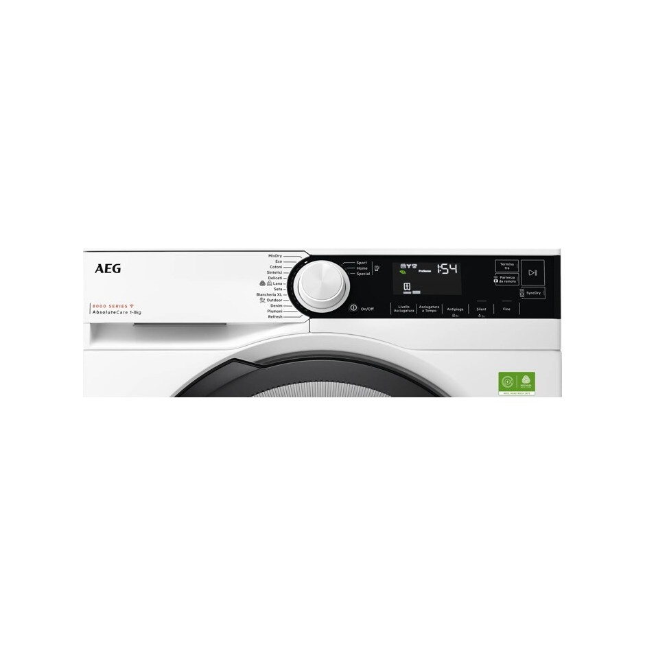 asciug 8kg a (ab) inv w.green wifi cruscotto a3