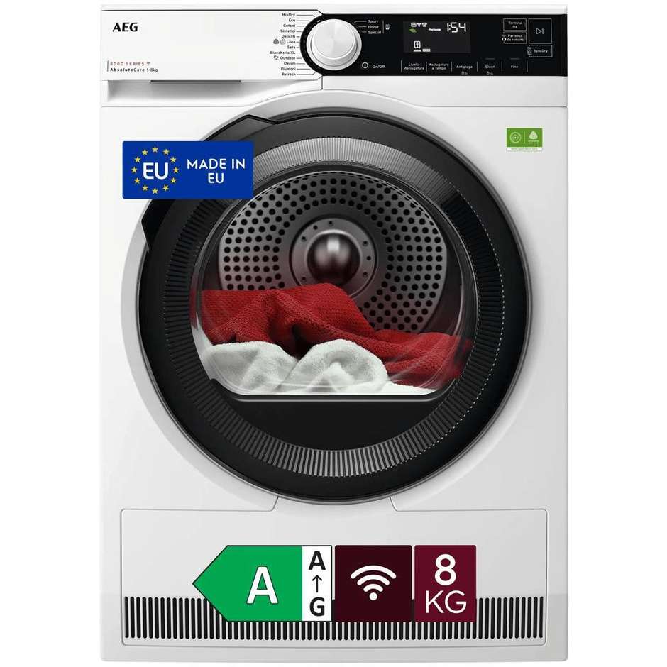 asciug 8kg a (ab) inv w.green wifi cruscotto a3