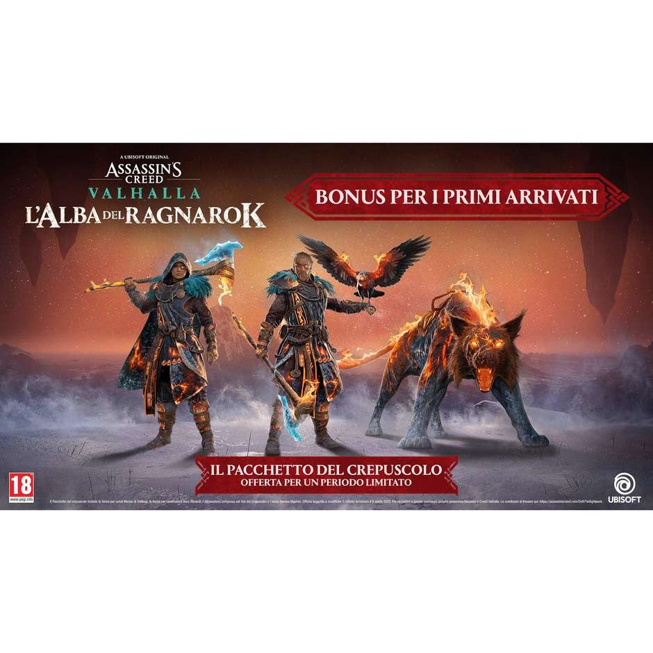 Assassin's Creed Valhalla Ragnarök Edition per PlayStation 5 Gioco di Ruolo d'Azione Vichingo e Mitologia Norrena Disco Blu-ray