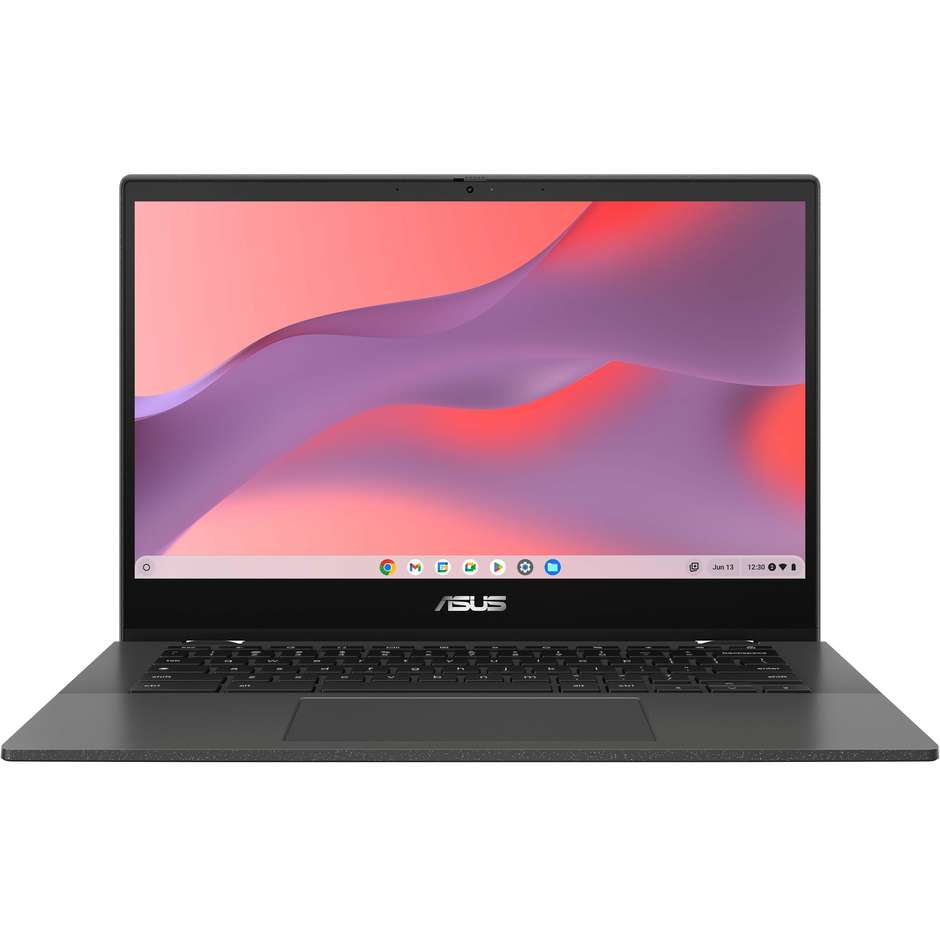 ASUS Chromebook CM1402CM2A-NK0147 Notebook 14" Full HD Ram 8 GB Memoria 128 GB ChromeOS Colore Grigio