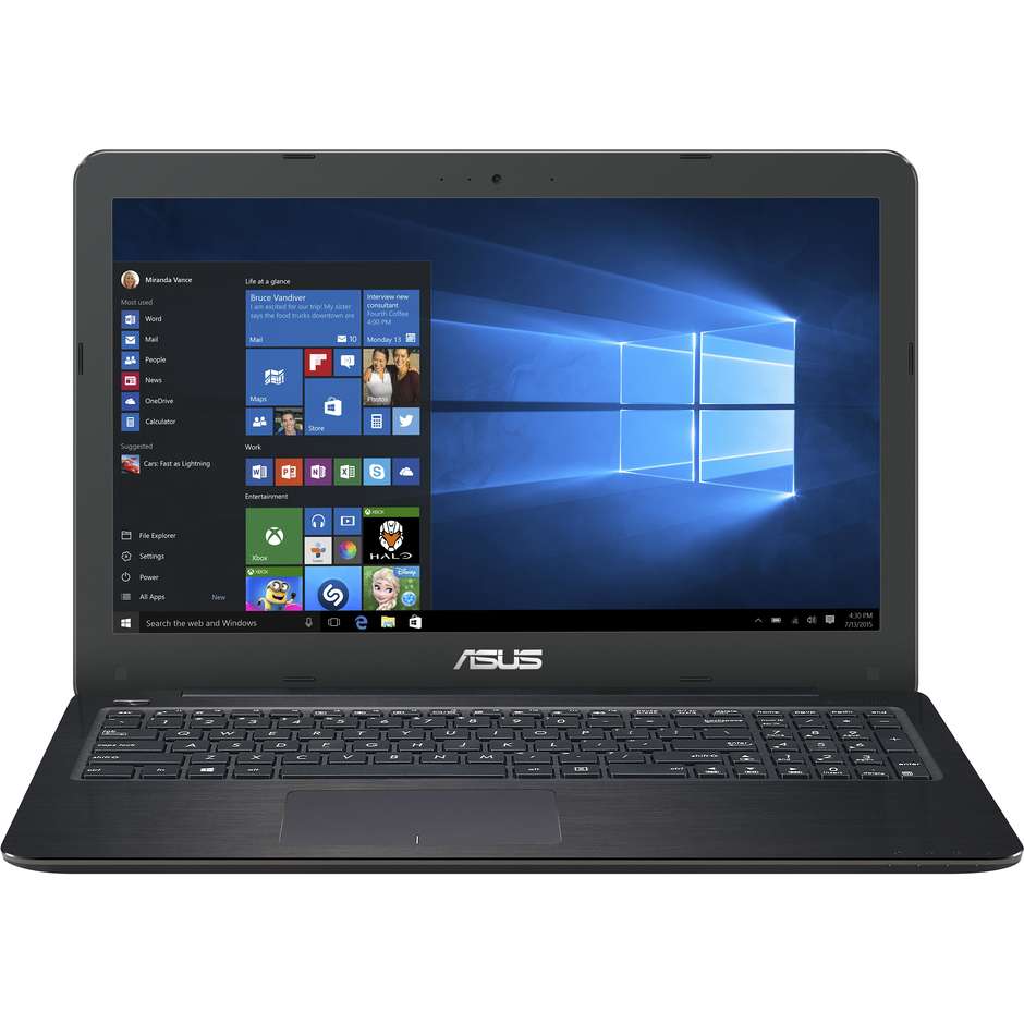 Asus F556UJ-XX025T Notebook Processore i7-6500U Ram 8 Gb Hard Disk 500 Gb colore Nero