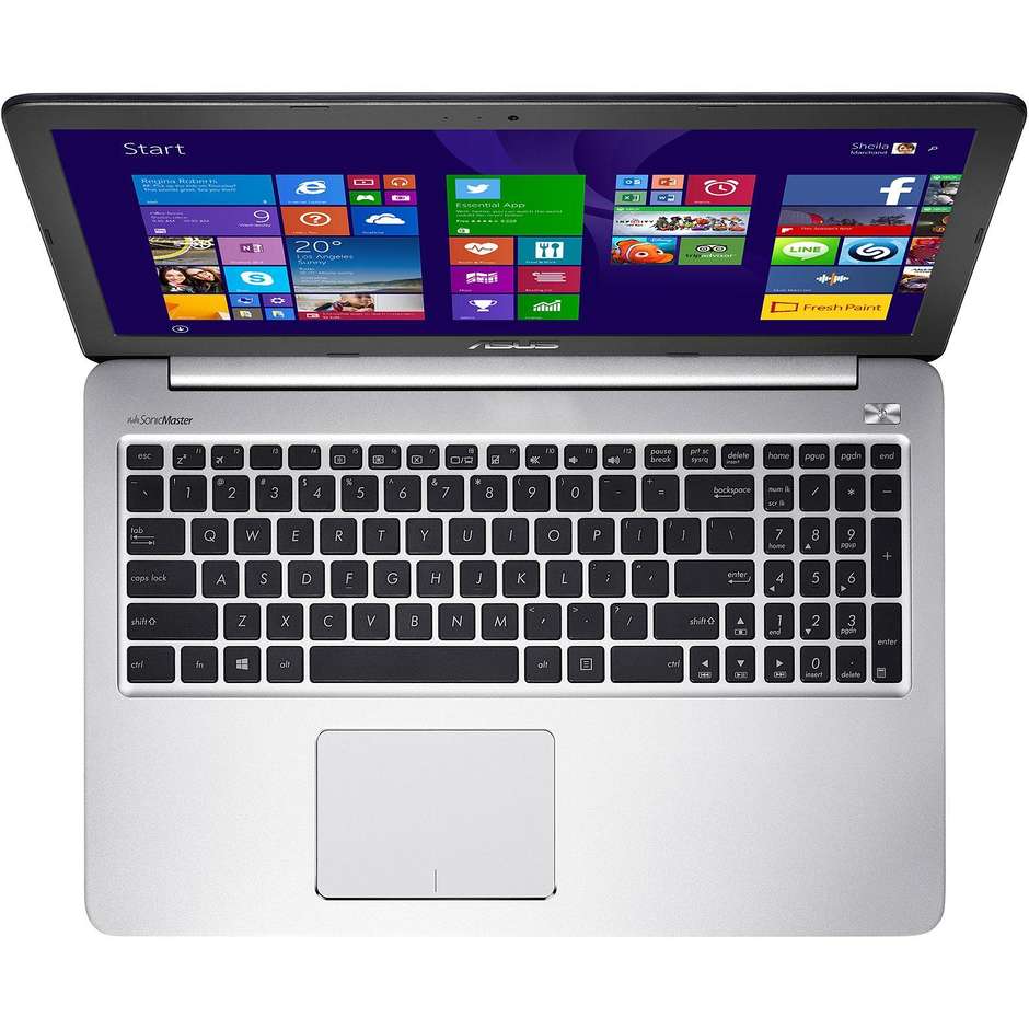 Asus K501UX-DM085T colore Grigio Notebook Windows 10 Home