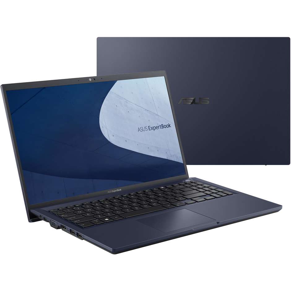Asus Pro B1500CEAE-EJ0223R Notebook 15,6'' Full HD Intel Core i7-11 Ram 8 Gb SSD 512 Gb Windows 10 Pro colore nero