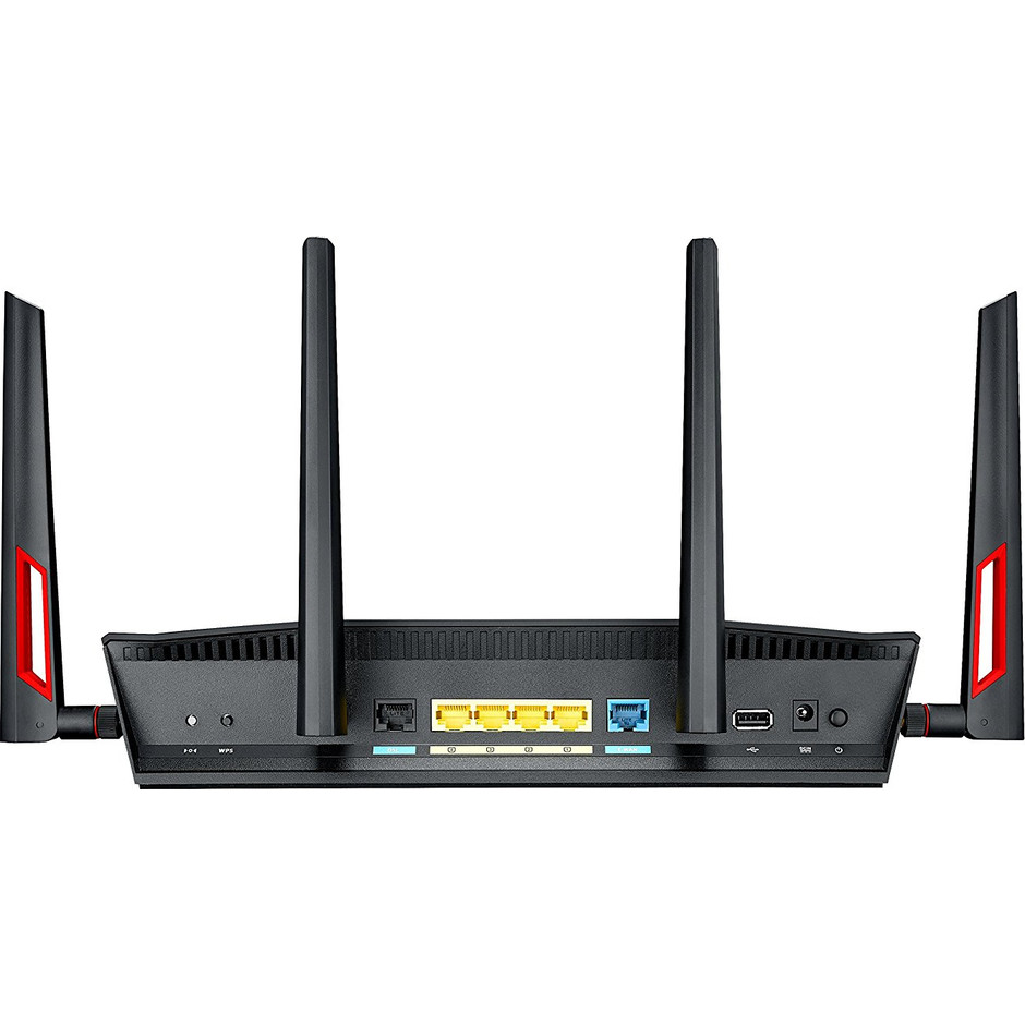 ASUS router ADSL2/2+/VDSL2 4 porte LAN colore nero 4 antenne