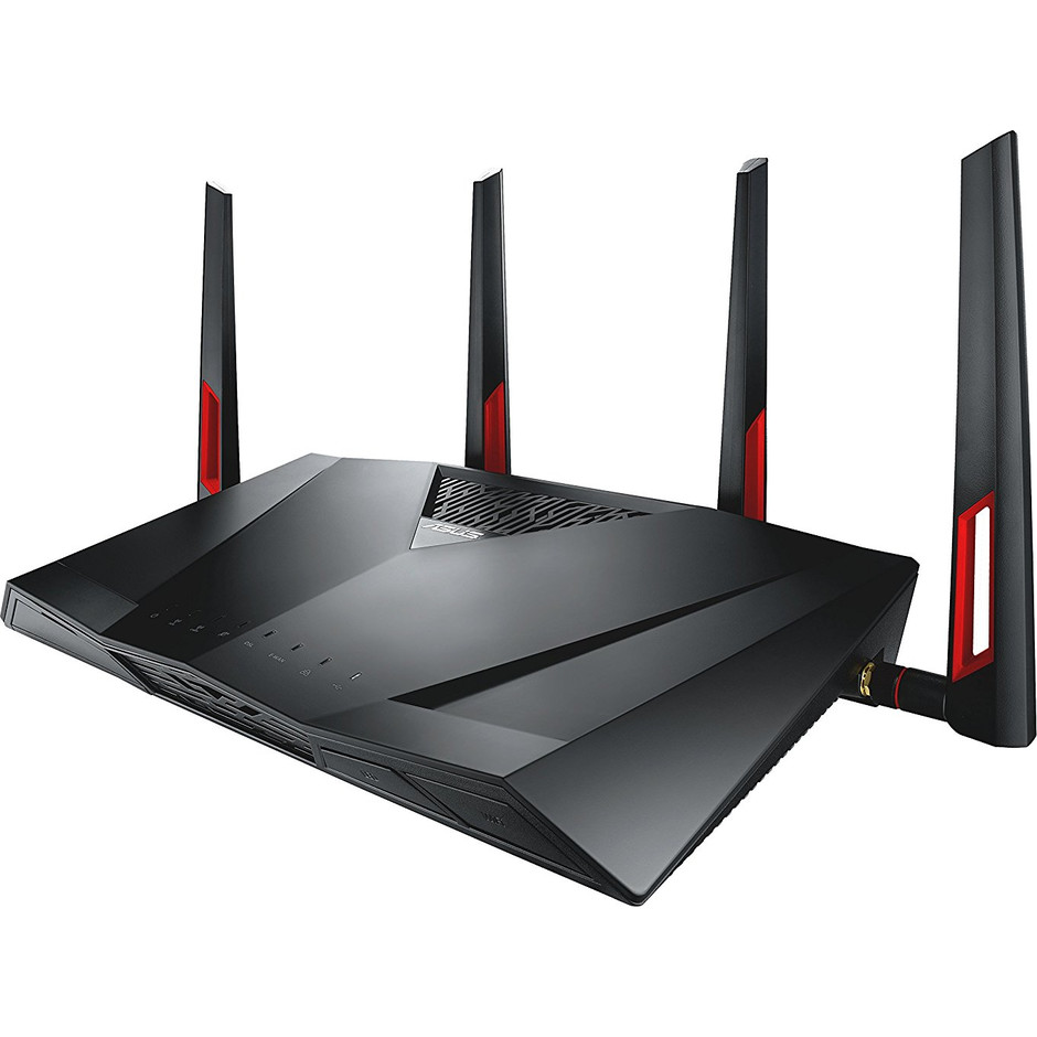 ASUS router ADSL2/2+/VDSL2 4 porte LAN colore nero 4 antenne
