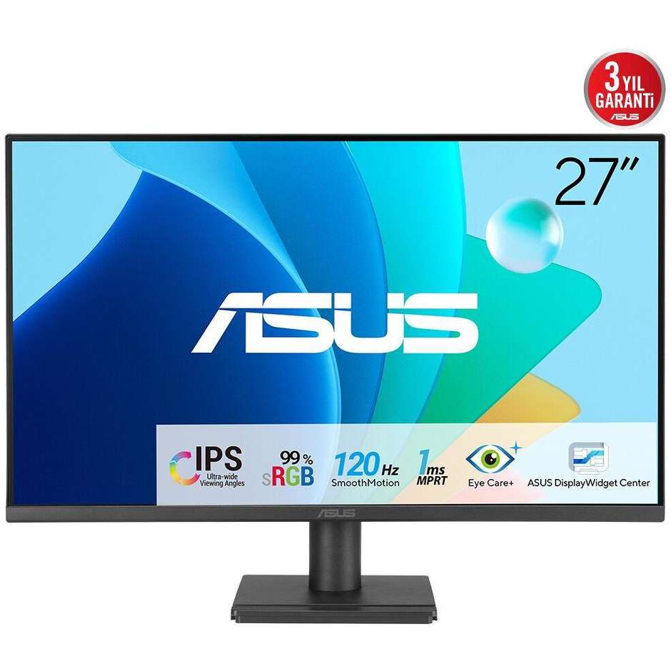 ASUS VA279HG Monitor 27" Full HD IPS 120Hz 1ms Nero