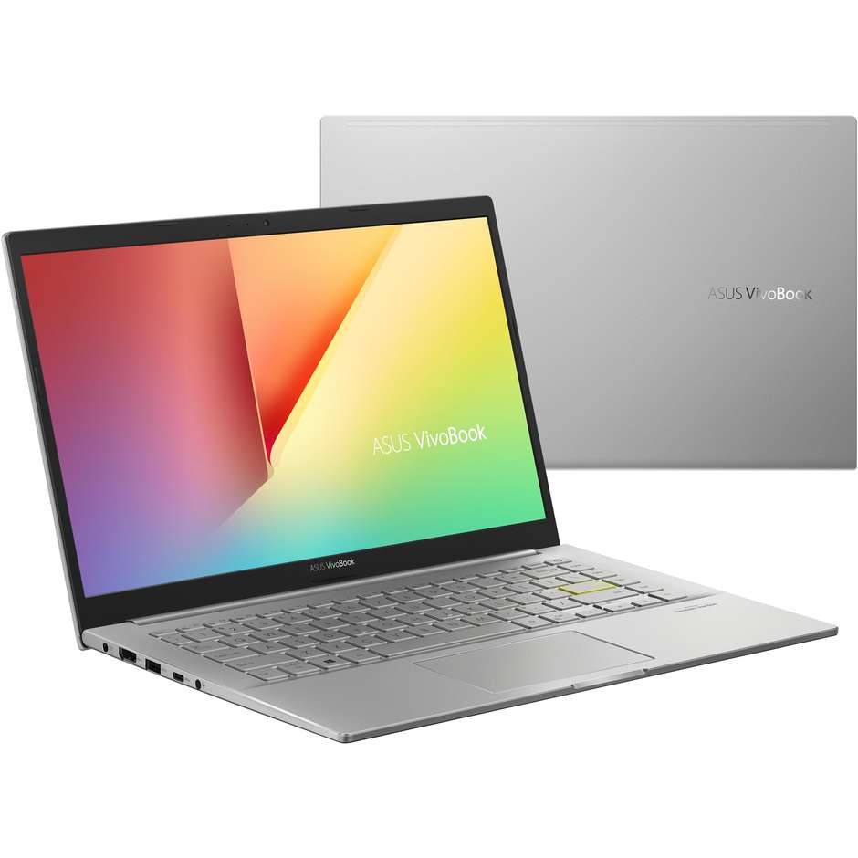 Asus VivoBook 14 K413EA-EB375W Notebook 14" Full HD Intel Core i5-11 Ram 8 Gb SSD 512 Gb Windows 11 Home colore Argento