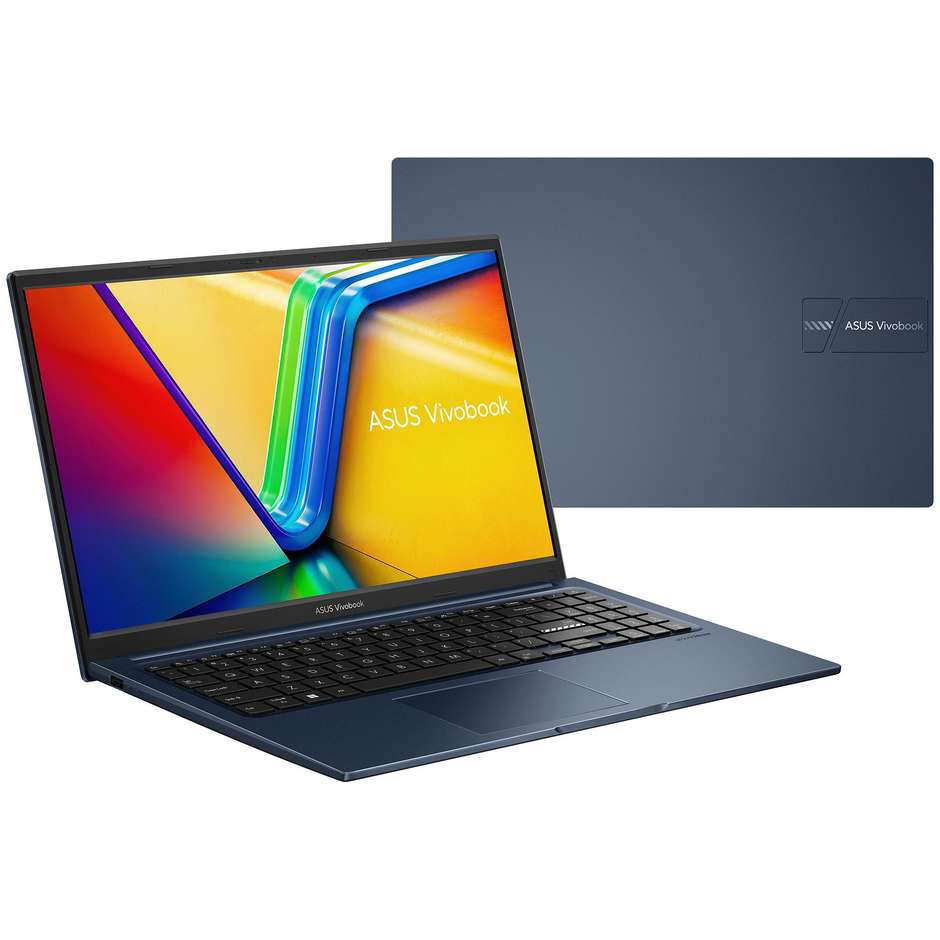 ASUS Vivobook 15 F1504VA-BQ126W Notebook 15,6" Full HD Ram 16 GB Memoria 512 GB Wi-Fi Windows 11 Home Colore Blu