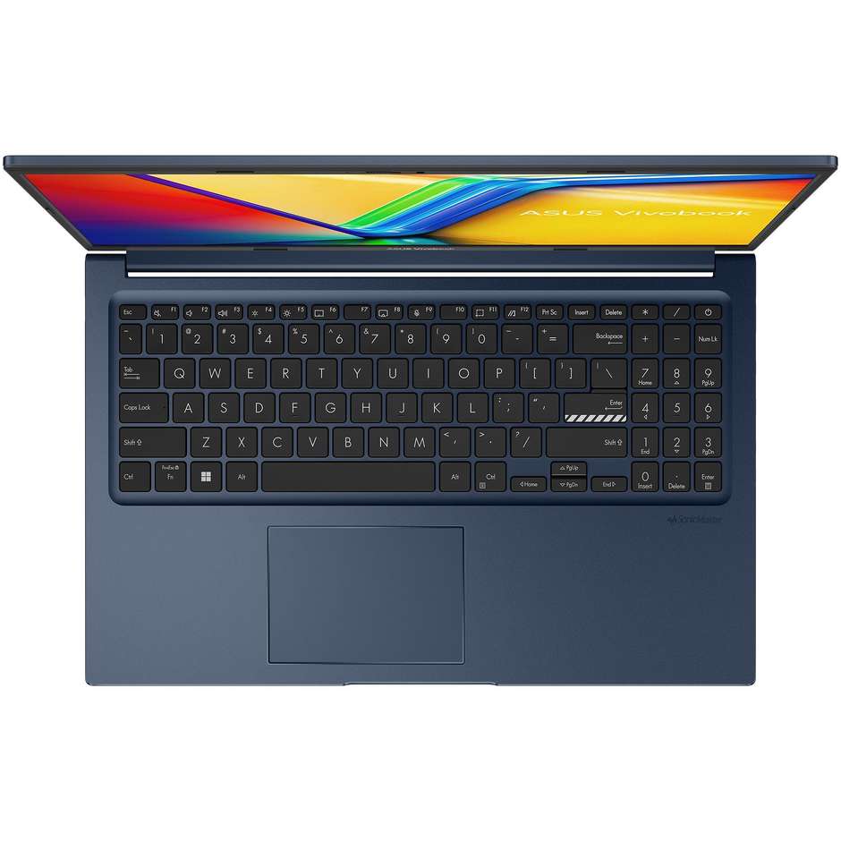ASUS Vivobook 15 Notebook 15.6" Full HD Ram 8 GB Memoria 512 GB Windows 11 Home Colore Blu
