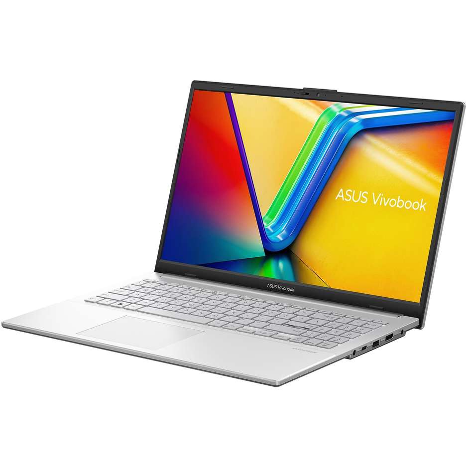 ASUS Vivobook Go 15 15.6" Full HD Ram 16 GB Memoria 512 GB Wi-Fi Windows 11 Home Colore Argento