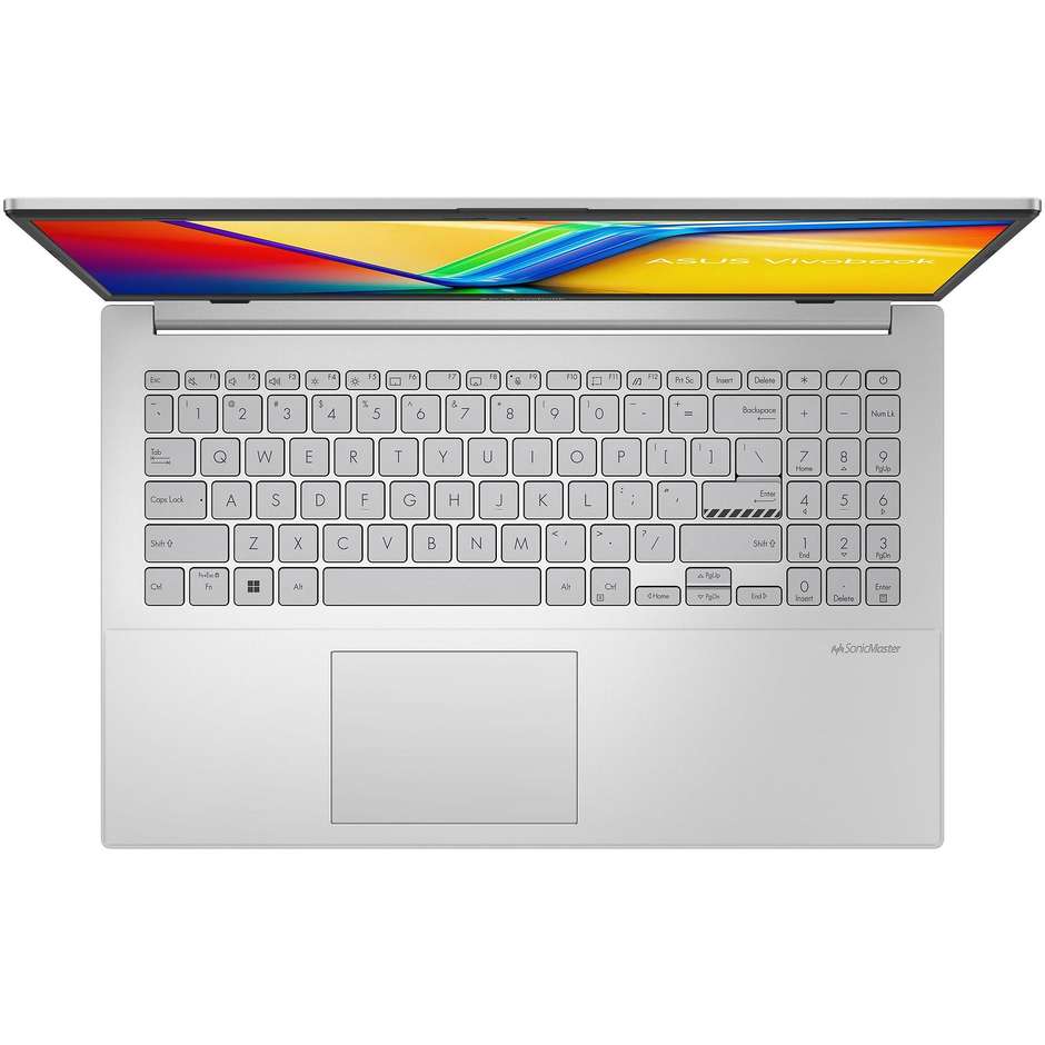ASUS Vivobook Go 15 15.6" Full HD Ram 16 GB Memoria 512 GB Wi-Fi Windows 11 Home Colore Argento