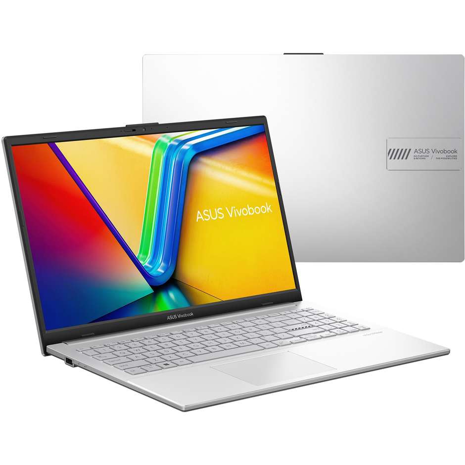 ASUS Vivobook Go 15 15.6" Full HD Ram 16 GB Memoria 512 GB Wi-Fi Windows 11 Home Colore Argento