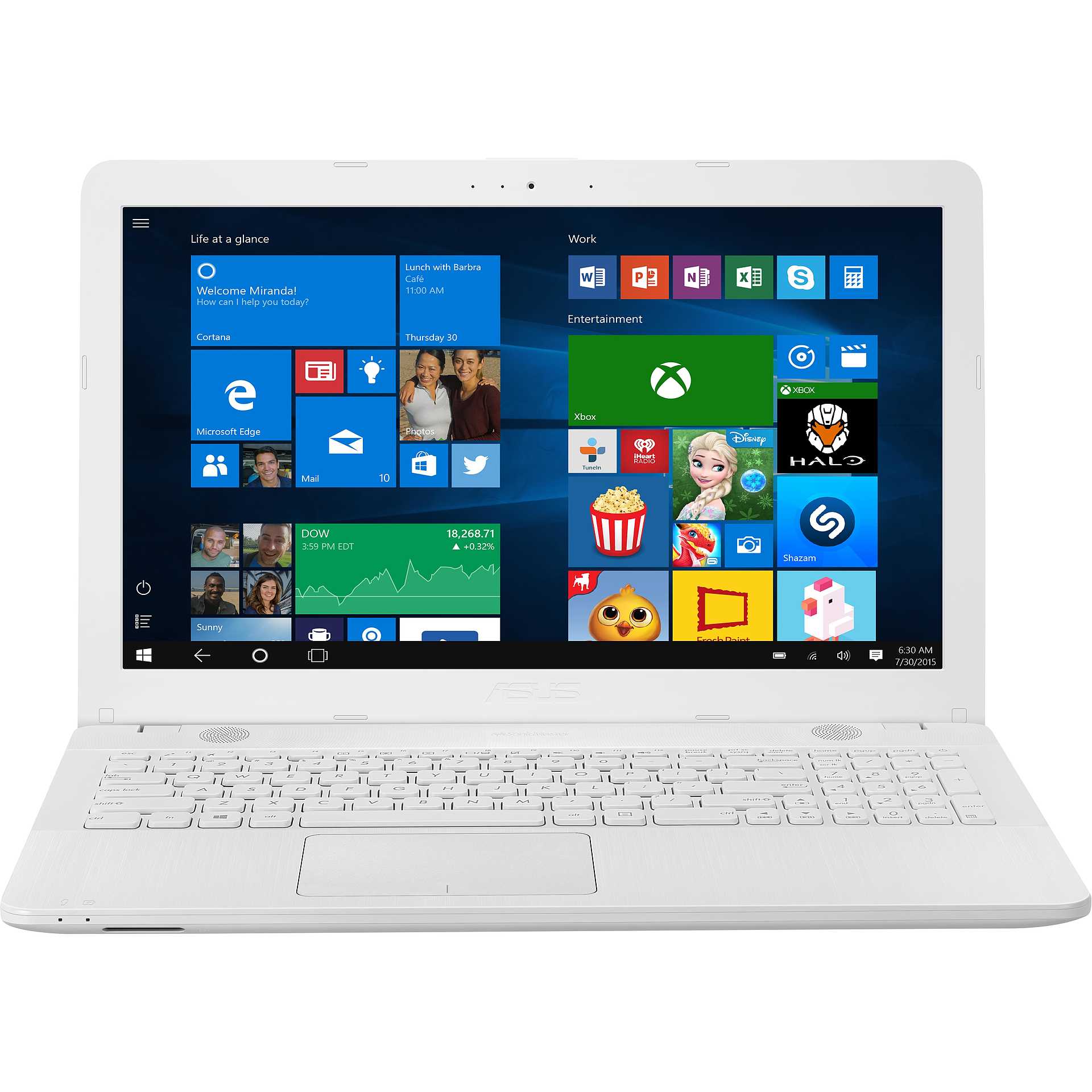 Asus VivoBook Max colore Bianco Notebook Windows 10 Home