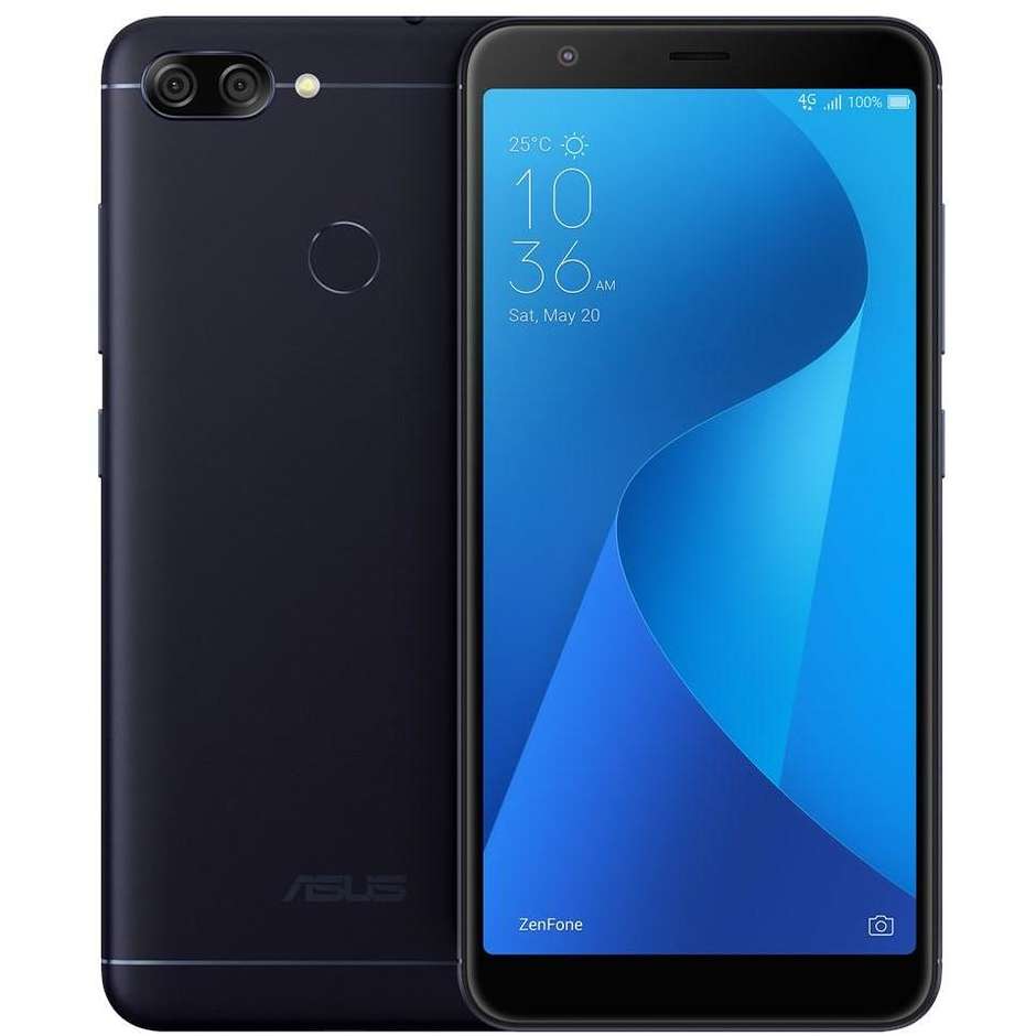 Asus ZB570TL-4A018WW ZenFone Max Plus (M1) smartphone dual sim 5,7" Full HD Ram/Rom 4/64 GB colore Deepsea Black