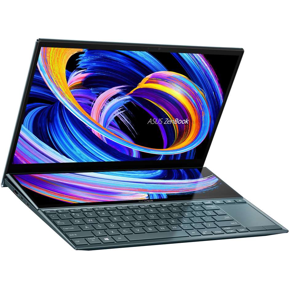 Asus ZenBook Pro Duo UX482 Notebook 14'' Full HD Intel Core i7-11 Ram 16 Gb SSD 512 Gb Windows 10 Pro colore blu
