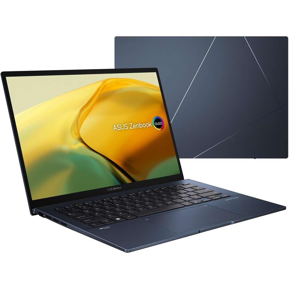 ASUS Zenbook UX3402VA-KM559W Notebook 14" Ram 16 GB Memoria 512 GB Windows 11 Home Colore Blu