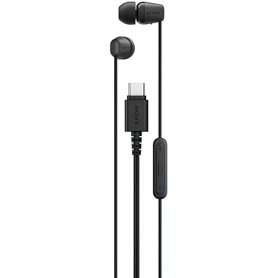auricolare in ear con mic black type c