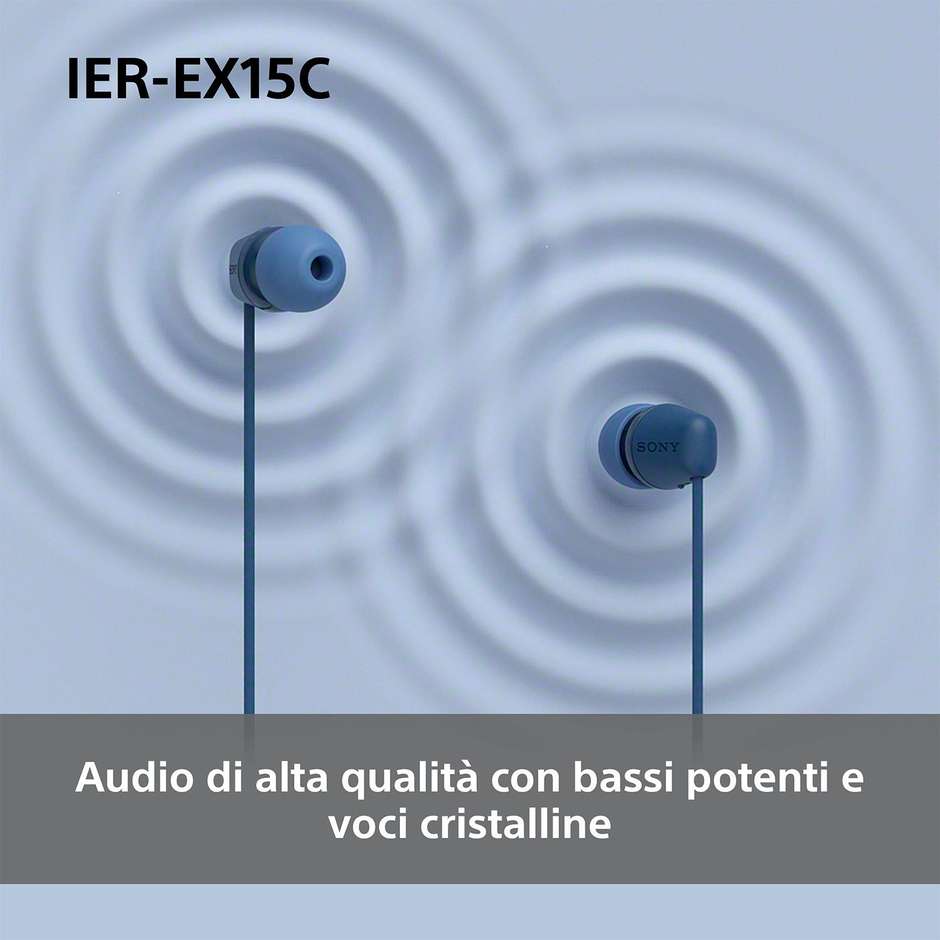 auricolare in ear con mic black type c