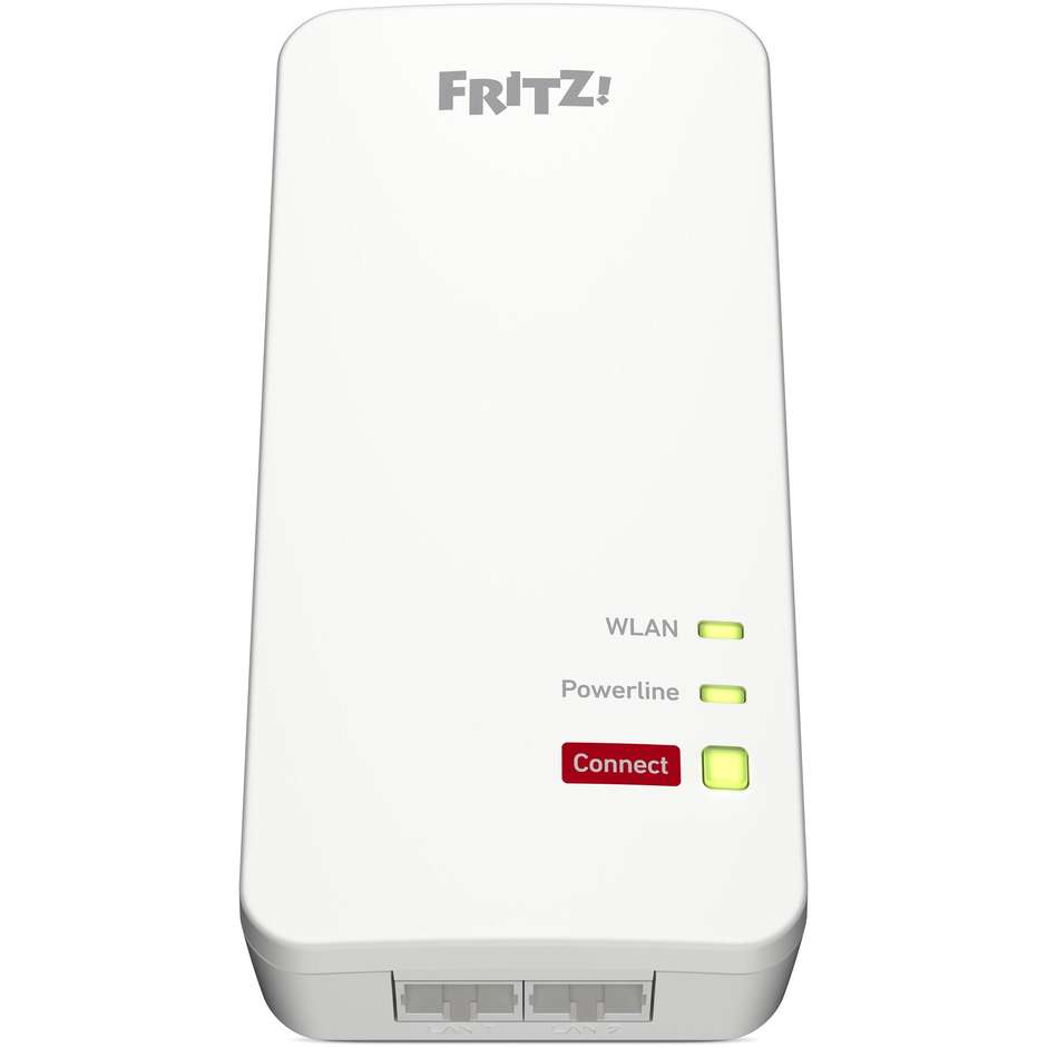 AVM FRITZ!Powerline 1240 AX WLAN Set (20003038) Kit 2 Adattatori 1200 Mbit/s Wi-Fi 6 2 Porte Gigabit Bianco/Rosso