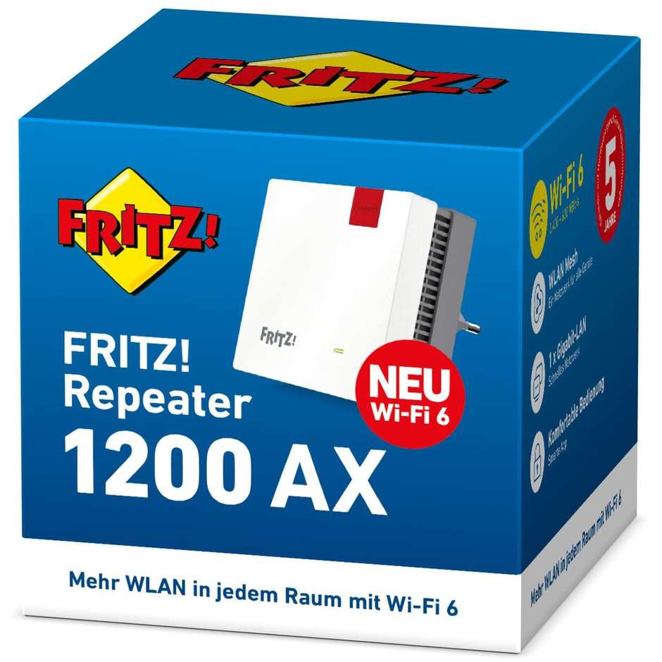 AVM FRITZ REPE1200 AX Ripetitore di rete 2400 Mbit/s Colore Bianco