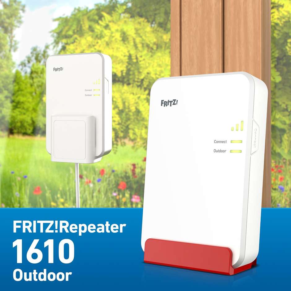 AVM FRITZ REPEATER 1610 OUTDOOR 20003166 Ripetitore Wi-Fi Range Extender Mesh Y 3000 Mbps Colore White